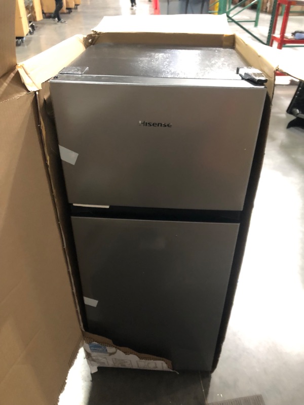 Photo 9 of Anukis Compact Refrigerator 4.0 Cu Ft 2 Door Mini Fridge with Freezer For Apartment, Dorm, Office, Family, Basement, Garage, Black