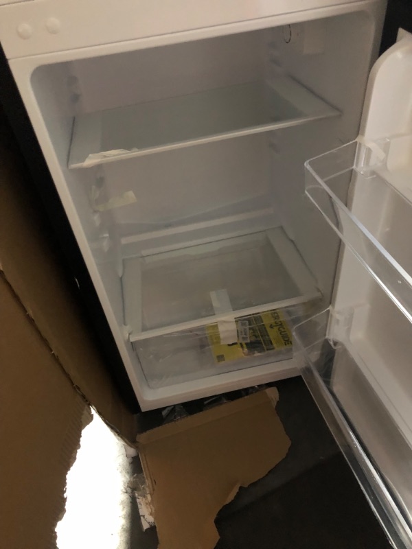 Photo 12 of Anukis Compact Refrigerator 4.0 Cu Ft 2 Door Mini Fridge with Freezer For Apartment, Dorm, Office, Family, Basement, Garage, Black