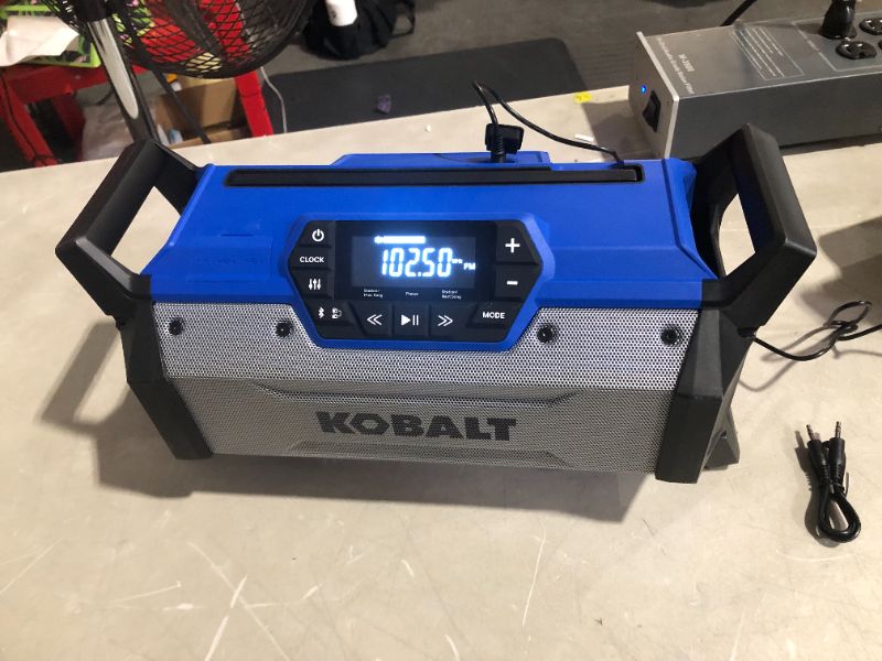 Photo 2 of ***NONFUNCTIONAL - SEE NOTES***
Kobalt 24-volt Cordless Bluetooth Compatibility Jobsite Radio
