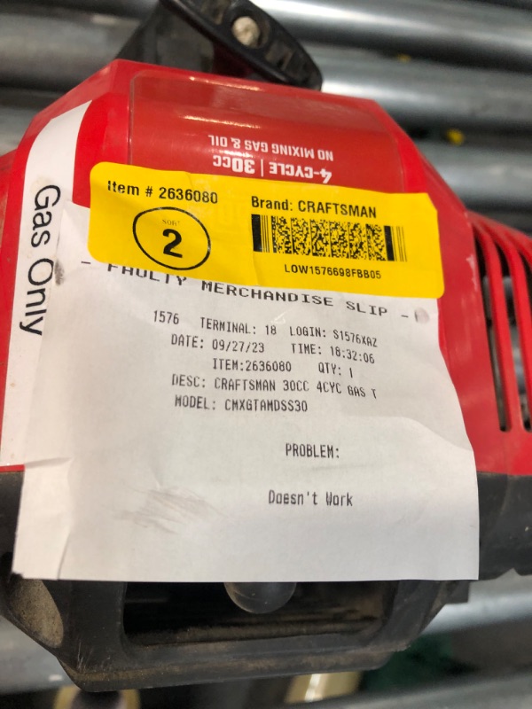 Photo 1 of **PARTS ONLY/NON-REFUNDABLE**
Echo X Series 25.4 Cc 2-Stroke Gas Engine Hedge Trimmer BROKEN PARTS ONLY
