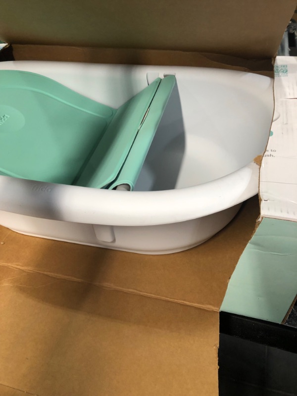 Photo 3 of 4-in-1 Grow-with-Me Bath Tub by Frida Baby Transforms Infant Bathtub to Toddler Bath Seat with Backrest for Assisted Sitting in Tub