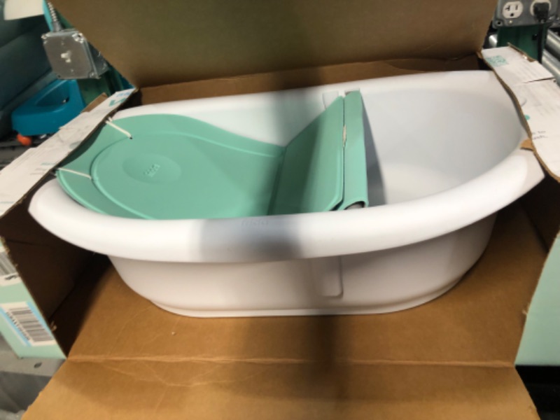 Photo 4 of 4-in-1 Grow-with-Me Bath Tub by Frida Baby Transforms Infant Bathtub to Toddler Bath Seat with Backrest for Assisted Sitting in Tub