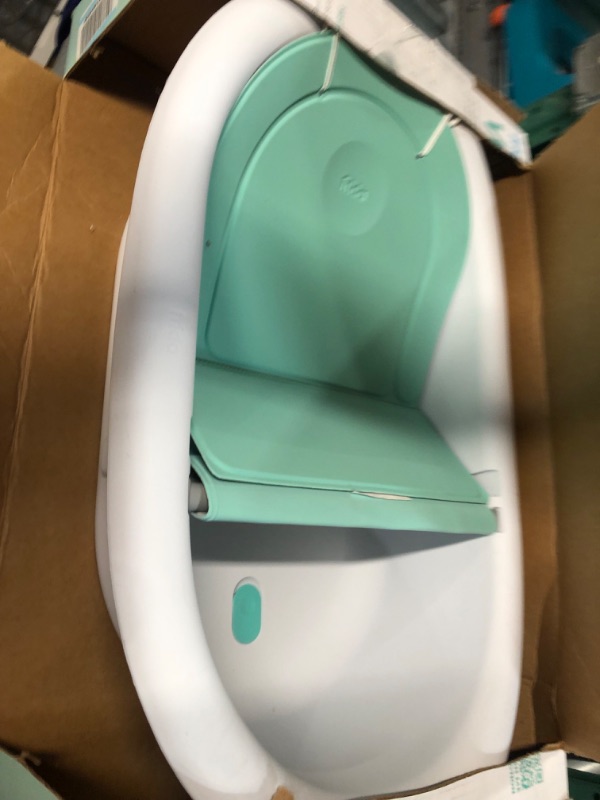 Photo 2 of 4-in-1 Grow-with-Me Bath Tub by Frida Baby Transforms Infant Bathtub to Toddler Bath Seat with Backrest for Assisted Sitting in Tub