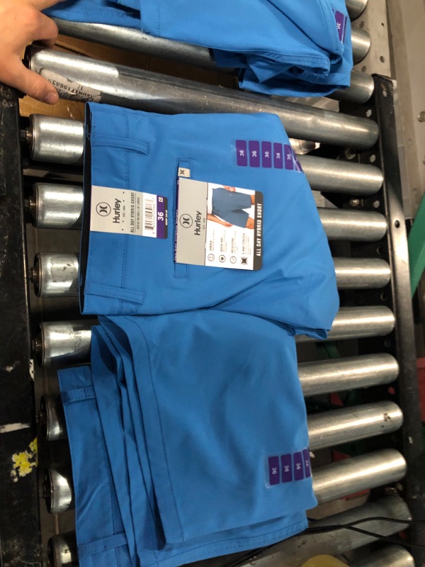 Photo 1 of hurley all day hybrid shorts blue 36 2 pack
