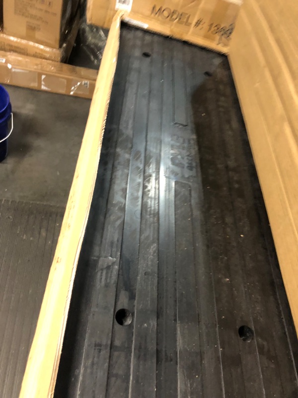 Photo 1 of Car Driveway Curb Ramp - Heavy Duty Rubber Threshold Ramp - Also for Loading Dock, Garage, Sidewalk, Truck, Scooter, Bike, Motorcycle, Wheelchair 