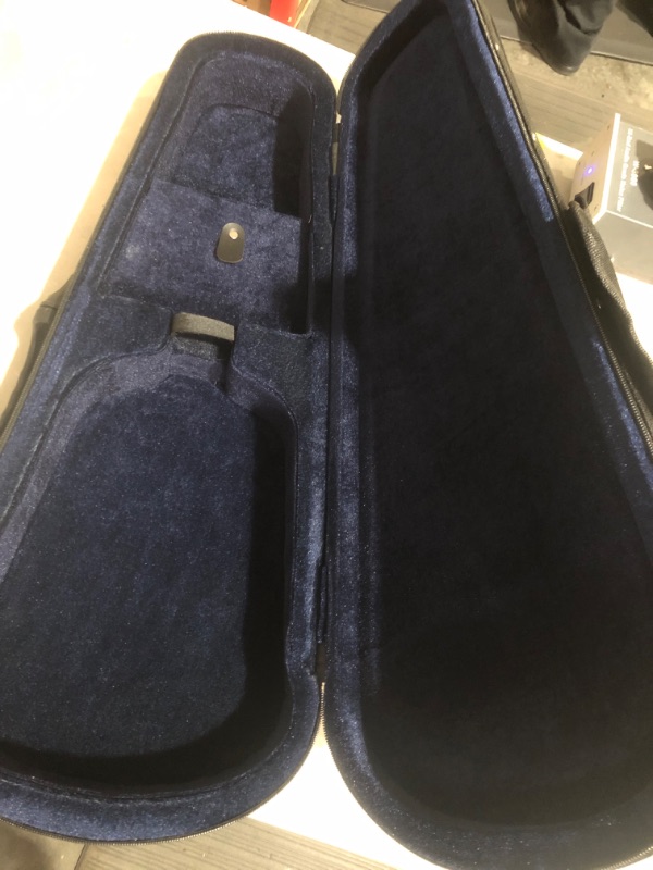 Photo 3 of * stock photo for reference only * 
 Violin Hard Case Basic Professional  Super Light Suspension, BLACK WITH BLUE INSIDE
