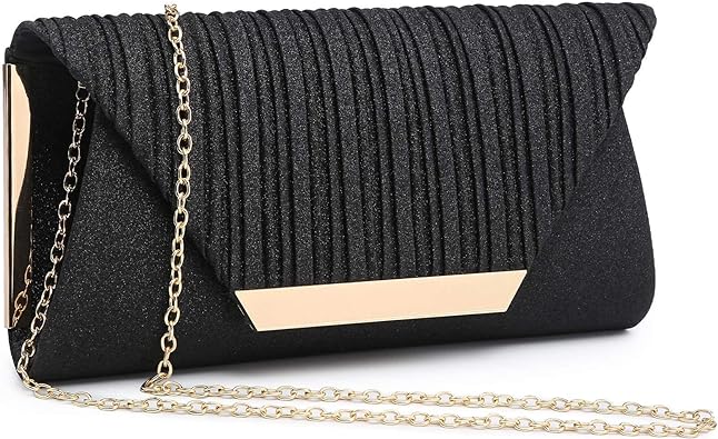 Photo 1 of  Dasein Women Glitter Envelope Evening Clutch Bags Formal Party Purses Wedding Bag Chain Cocktail Prom Bag