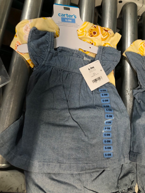 Photo 1 of Carter's Baby Girl's 4-Piece Mix & Match Tops and Diaper Cover Sets 3-6M (2PACK)