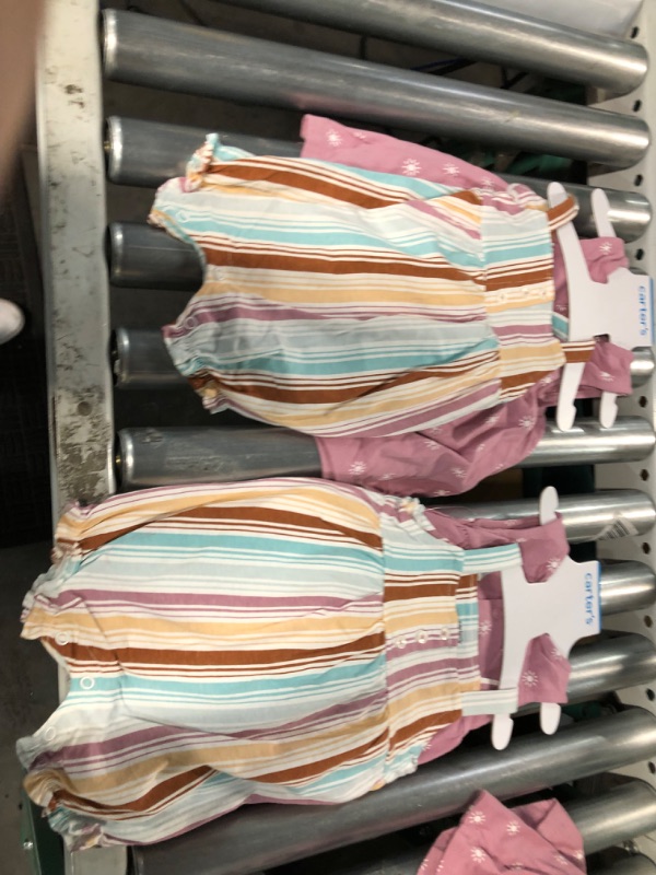 Photo 3 of Carter's Baby Girls' 2-Pack Romper (2PACK) *STOCK PHOTO SIMILAR* 6M