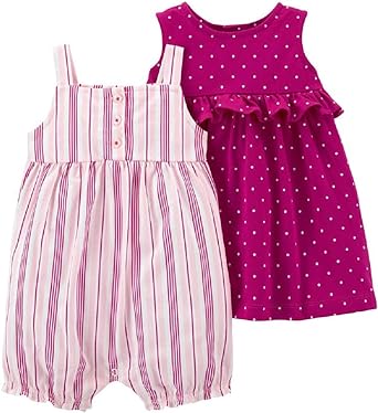 Photo 1 of Carter's Baby Girls' 2-Pack Romper (2PACK) *STOCK PHOTO SIMILAR* 6M