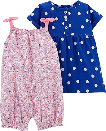 Photo 1 of Carter's Baby Girls' 2-Pack Romper (2PACK) *STOCK PHOTO SIMILAR* 6M