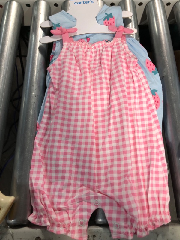 Photo 1 of Carter's Baby Girls' 2-Pack Romper (2PACK) *STOCK PHOTO SIMILAR* 12M