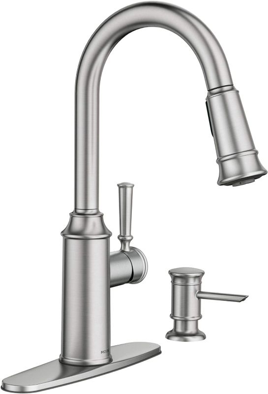 Photo 1 of *MISSING PIECES*
Moen 87731SRS Glenshire Spot resist Stainless one-handle High Arc pulldown Kitchen Faucet