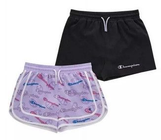 Photo 1 of *SEE PHOTOS*
Champion Girls Shorts, 3" Big Girls 5-6, 2 pack