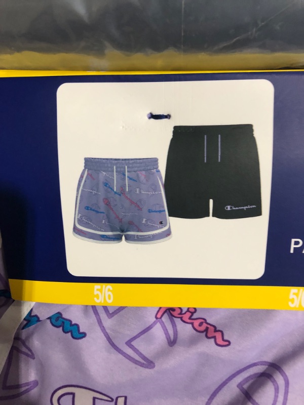 Photo 4 of *SEE PHOTOS*
Champion Girls Shorts, 3" Big Girls 5-6, 2 pack