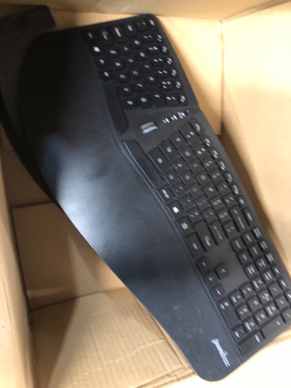 Photo 2 of **PARTS ONLY** **USED**  Perixx Periduo-605, Wireless Ergonomic Split Keyboard and Vertical Mouse Combo