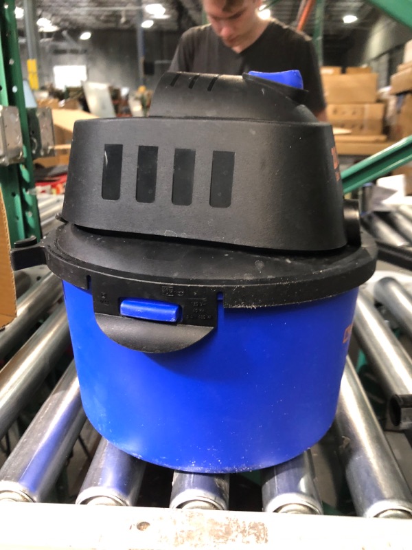 Photo 3 of (USED AND FOR PARTYS ONLY) Koblenz WD-2L Portable Wet-Dry Vacuum, 2.0 Gallon/2.0HP Compact Lightweight, Blue+Black 5 Year Warranty