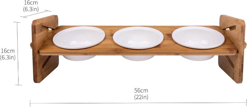 Photo 1 of **SEE NOTES**
HATELI Elevated Adjustable Raised Dog Cat Ceramic Bowls