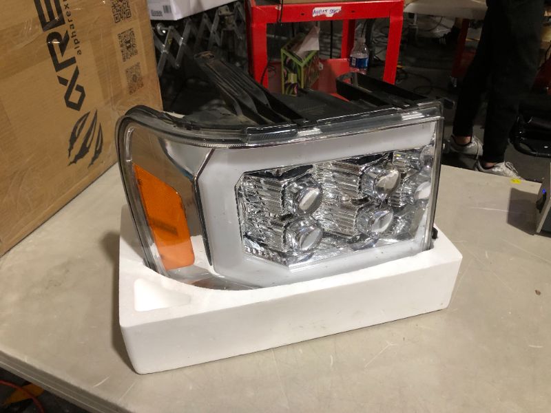 Photo 3 of ***UNABLE TO TEST - USED AND DIRTY***
AlphaRex USA 880608 Nova Series Projector Headlights fits GMC Sierra 1500, Clear