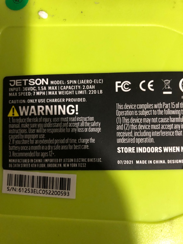 Photo 4 of * used item * powers on but does not maneuver *
Jetson All Terrain Light Up Self Balancing Hoverboard with Anti-Slip Grip Pads, for riders up to 220lbs Electric