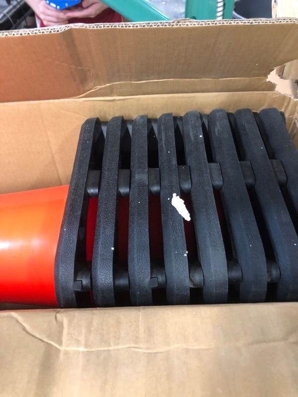 Photo 4 of (8 Cones) BESEA 28” inch Orange PVC Traffic Cones