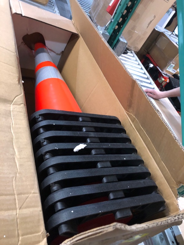 Photo 2 of (8 Cones) BESEA 28” inch Orange PVC Traffic Cones