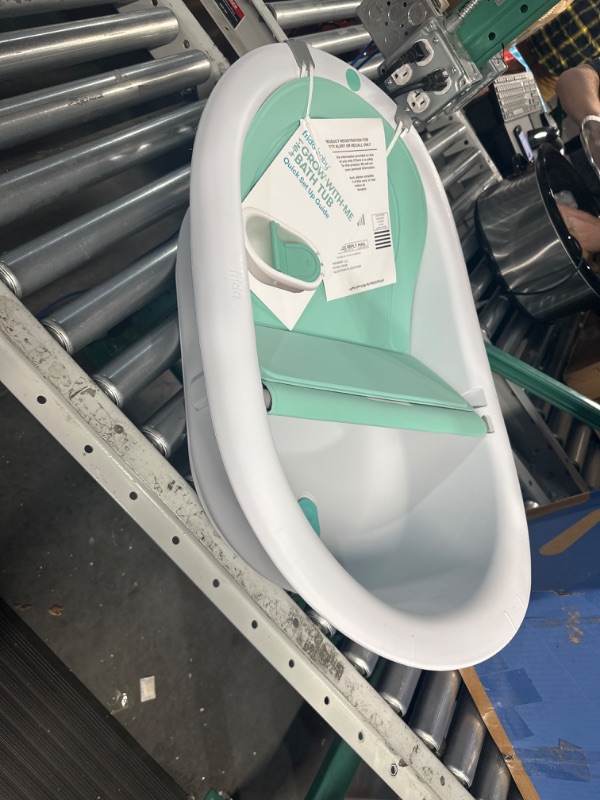 Photo 1 of 4-in-1 Grow-with-Me Bath Tub by Frida Baby Transforms Infant Bathtub to Toddler Bath Seat with Backrest for Assisted Sitting in Tub