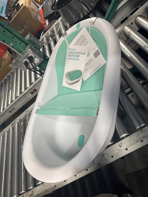 Photo 1 of 4-in-1 Grow-with-Me Bath Tub by Frida Baby Transforms Infant Bathtub to Toddler Bath Seat with Backrest for Assisted Sitting in Tub