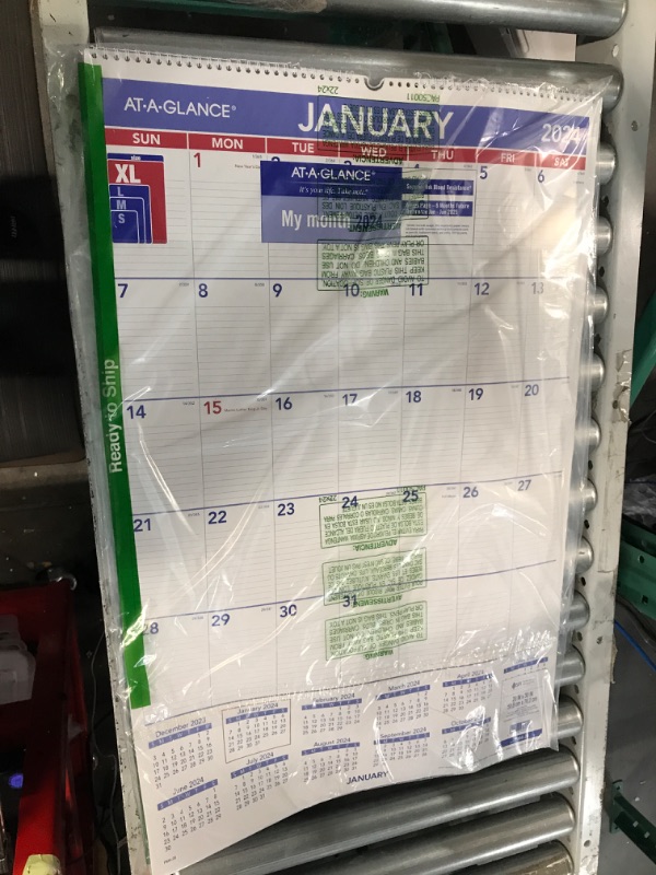 Photo 2 of AT-A-GLANCE 2024 Wall Calendar, 20" x 30", Extra Large, Spiral Bound, Monthly (PM42824) Extra Large 2024 New Edition