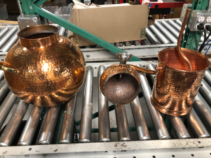 Photo 1 of (Heavily Used/Missing item) 5 Gallon Pure Copper Alembic Still for whiskey, moonshine essential oils by Copperholic