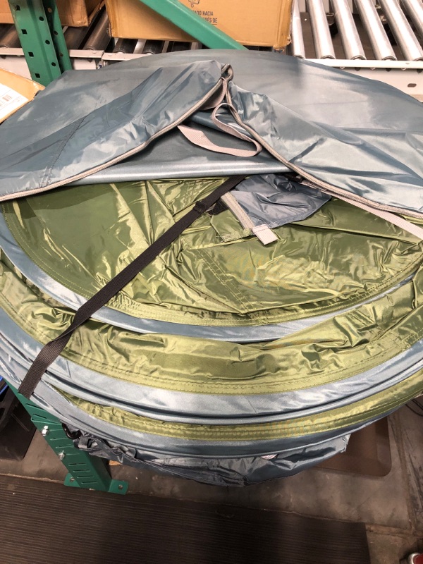 Photo 4 of (MINOR DAMAGE) AYAMAYA Pop Up Tent 6 Person Easy Pop Up Tents for Camping 2 doors - Green