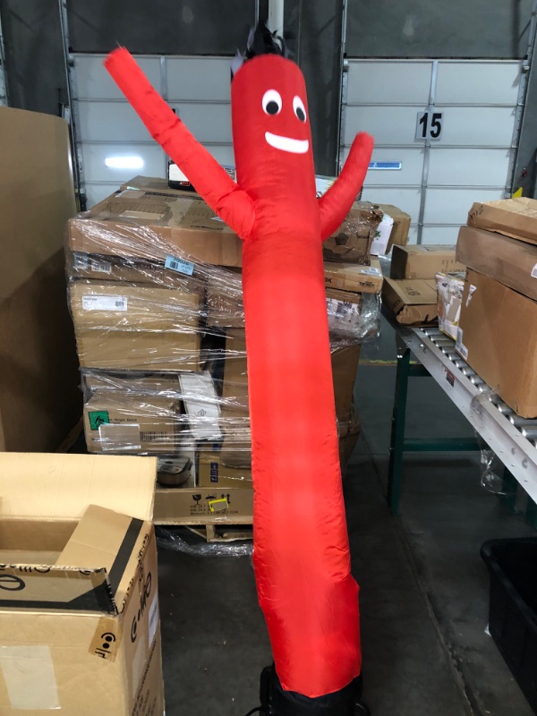 Photo 3 of LookOurWay Air Dancers Inflatable Tube Man Set, 6-Feet Wacky Waving Inflatable Tube Guy with 9-Inch Diameter Blower Red