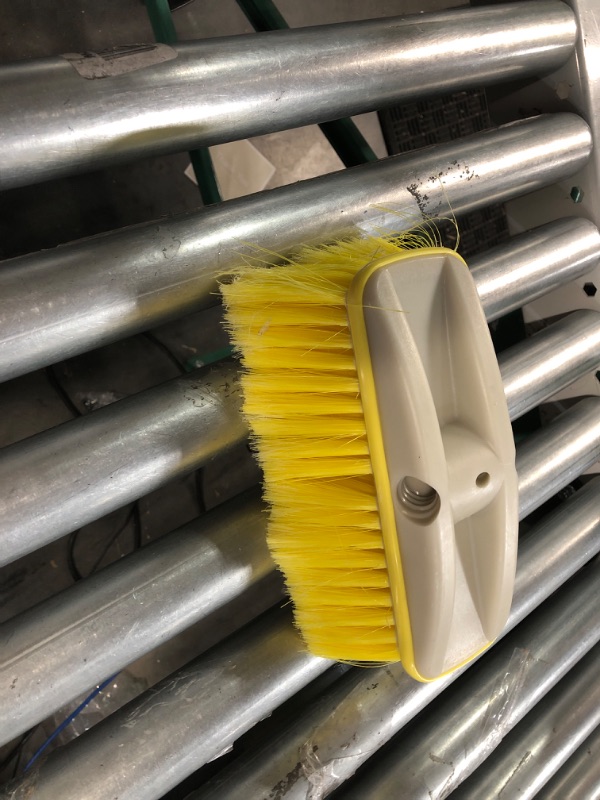 Photo 2 of **brush only** STAR BRITE 3’- 6’ Deluxe Deck Brush & Handle Combo - Triple Anodized Aluminum, Floating, Extending Pole With 8” Deluxe Bumper Brush - Years of Worry-Free Maintenance Yellow, Soft