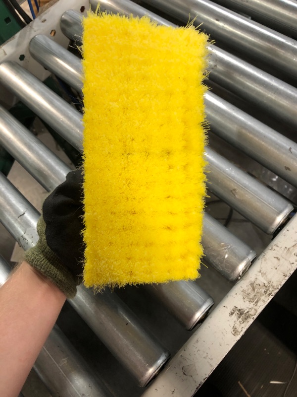 Photo 3 of **brush only** STAR BRITE 3’- 6’ Deluxe Deck Brush & Handle Combo - Triple Anodized Aluminum, Floating, Extending Pole With 8” Deluxe Bumper Brush - Years of Worry-Free Maintenance Yellow, Soft