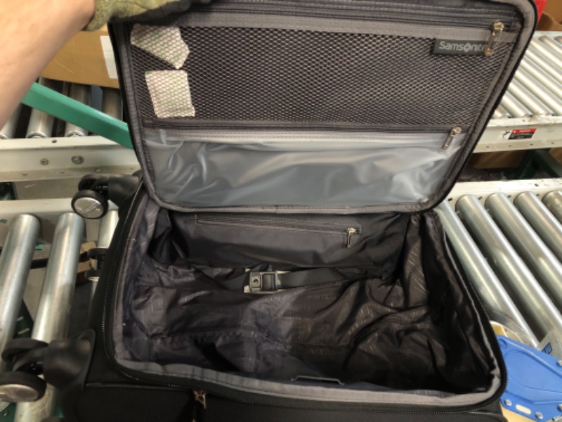 Photo 3 of Samsonite Solyte DLX Softside Expandable Luggage with Spinner Wheels, Midnight Black, Carry-On 20-Inch Carry-On 20-Inch Midnight Black