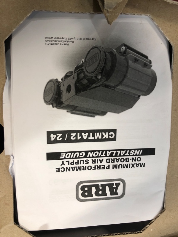 Photo 2 of ARB CKMTA12 '12V' On-Board Twin High Performance Air Compressor, Ideal for Air Lockers Locking Differentials, Tire Inflator, Air Horn, Air Tools and Pneumatic Tools. Blue and Black