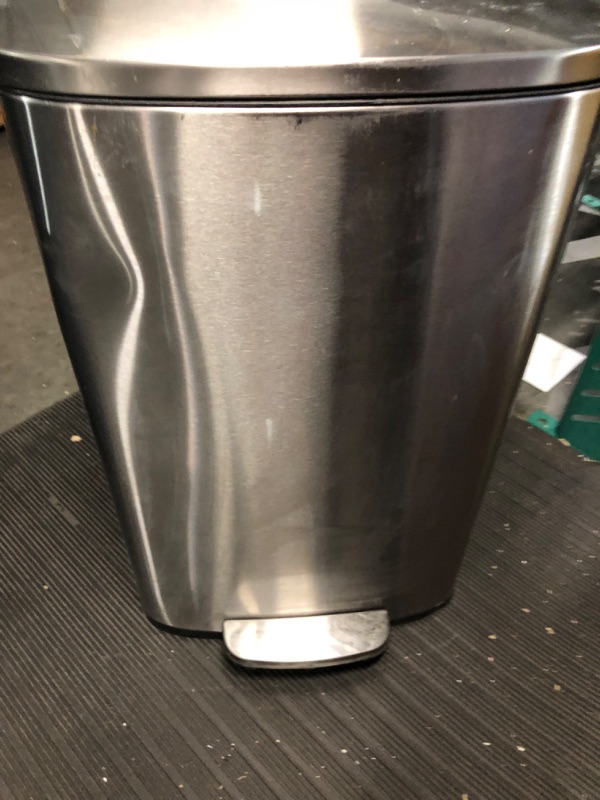 Photo 6 of *MINOR DAMAGE*
simplehuman 38 Liter / 10 Gallon Rectangular Kitchen Step Trash Can, 