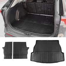 Photo 1 of **missing biggest mat** HPSN Rear Cargo Mats Rear Seat Back Cover Fit for RAV4 2019 2020 2021 2022 2023 Trunk Cargo Liner Trunk Floor MatBackrest Mats Trunk Cargo Tray All Weather Rear Seat Back Protector
