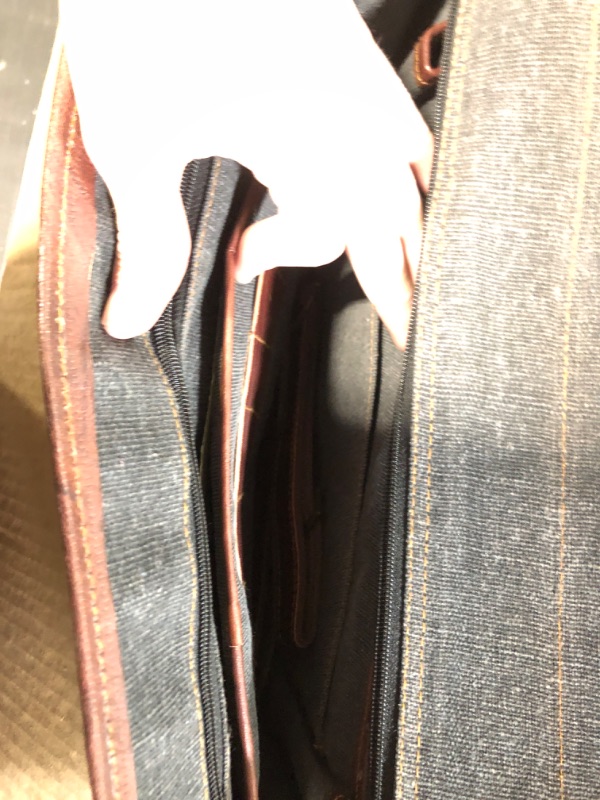 Photo 1 of **CLASP IN BROKEN**
HULSH Vintage Leather Laptop Bag 18 inch