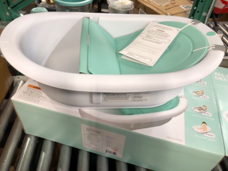 Photo 3 of 4-in-1 Grow-with-Me Bath Tub by Frida Baby Transforms Infant Bathtub to Toddler Bath Seat with Backrest for Assisted Sitting in Tub