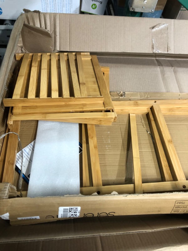Photo 1 of *PARTS ONLY DOES NOT FUNCTION*
5-Tier Bamboo Bathroom Storage 13.38 x 43.3 inch