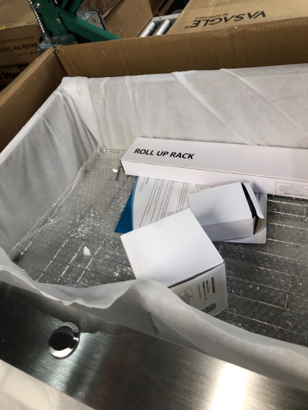 Photo 1 of 28 Drop Kitchen Sink Stainless, Dcolora 28 Inch Kitchen Sink Drop In Overmount Stainless Steel 