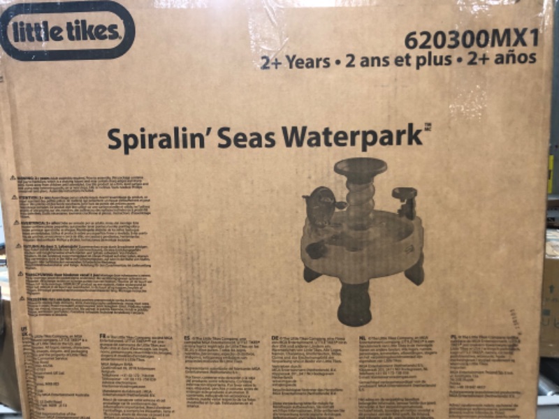 Photo 3 of **USED WEAR AND TEAR** Little Tikes Spiralin' Seas Waterpark Play Table, Multicolor Fine