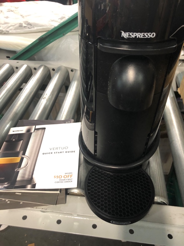 Photo 2 of **TESTED, POWERED ON, NOT IN ORIGINAL PACKAGING, NO CUPS OR PODS** Nespresso VertuoPlus Coffee and Espresso Machine by Breville with Milk Frother,60 Fluid Ounces, Ink Black