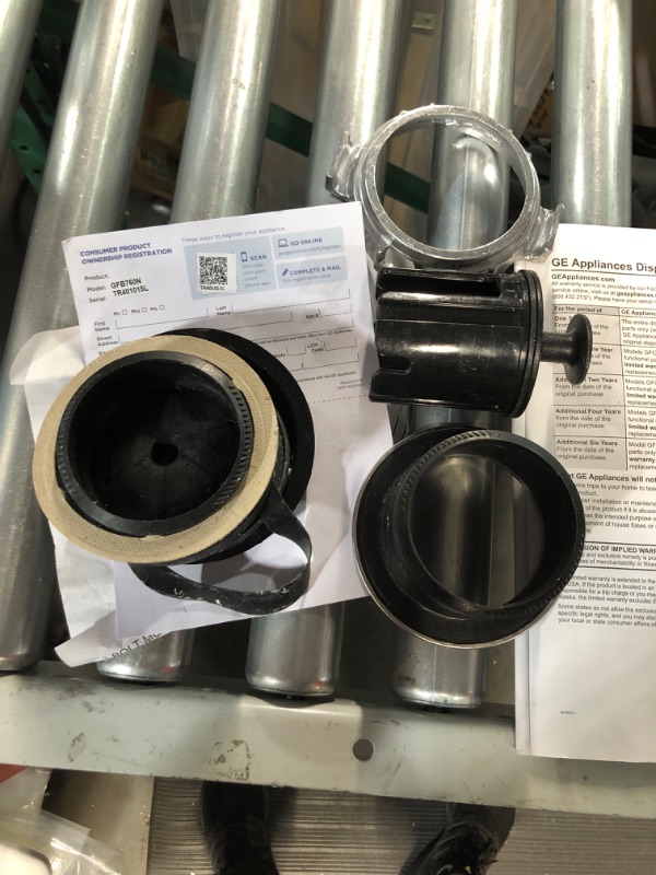 Photo 4 of **HEAVILY USED, DIRTY, UNABLE TO TEST** GE Batch Feed Garbage Disposal, 3/4 Horsepower & 2,700+ RPM, Good for Grinding: Small Bones, Vegetable Peels, & Fruit Pits, Easy Install Kit Included, Non-Corded, Recommended for Daily Cooking