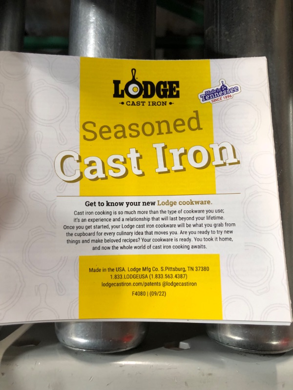 Photo 2 of **LIKE NEW, PREVIOUSLY OPENED** Lodge LCC3 Cast Iron Combo Cooker, Pre-Seasoned, 3.2-Quart 10.25" Combo Cooker Cast Deep Skillet