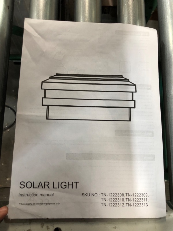 Photo 3 of **LIKE NEW, PREVIOUSLY OPENED** GreenLighting Dual Combo Solar Post Lights Outdoor - Deck Fence Post Lights Solar Powered 4x4 Post Caps - White Solar Post Cap Lights for 4x4 5x5 Wood Vinyl PVC Posts (White, 8 Pack) 8 Pack White