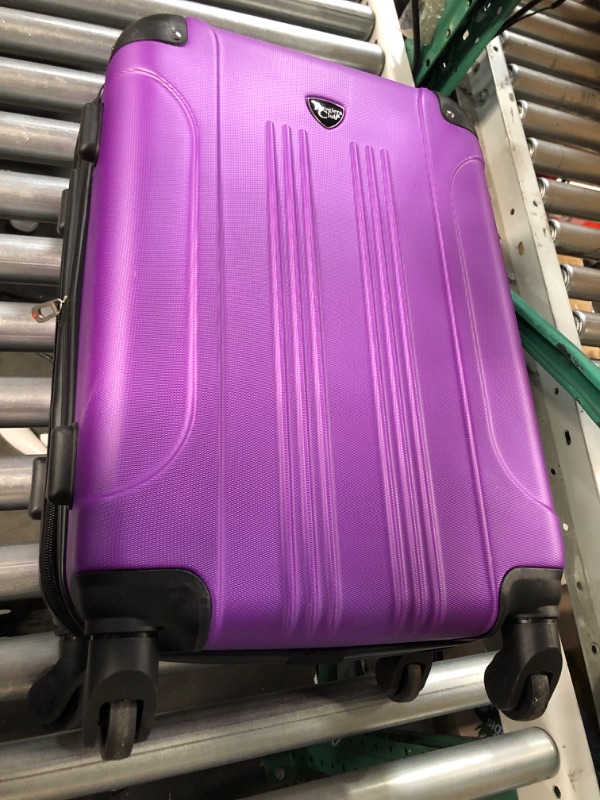 Photo 4 of **NOT IN ORIGINAL PACKAGING** Travelers Club Chicago Hardside Expandable Spinner Luggage, Purple, 20" Carry-On Purple 20" Carry-On