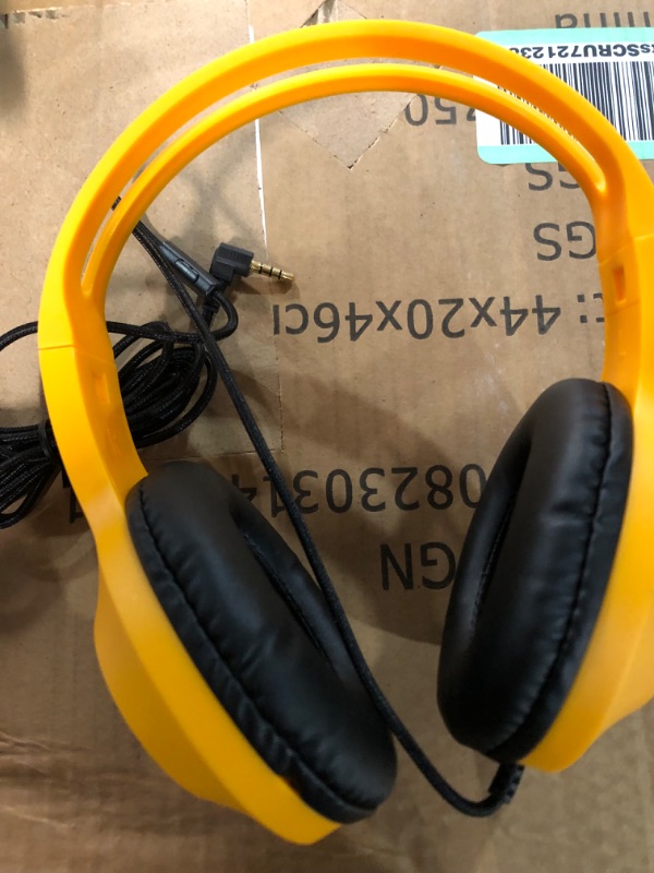 Photo 3 of STOCK PHOTO FOR REFRENCE
ENUVY BULK HEADPHONES 2PACK 
COLOR-YELLOW