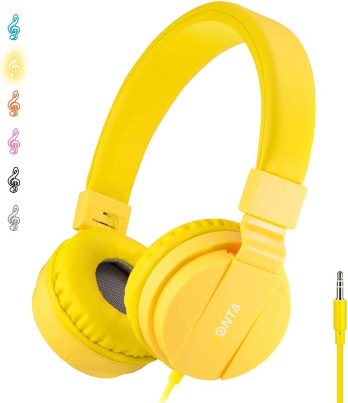 Photo 1 of STOCK PHOTO FOR REFRENCE
ENUVY BULK HEADPHONES 2PACK 
COLOR-YELLOW